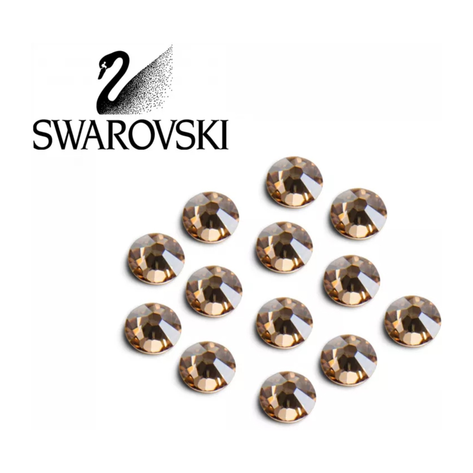 Cristale Swarovski - SS5 Golden Shadow